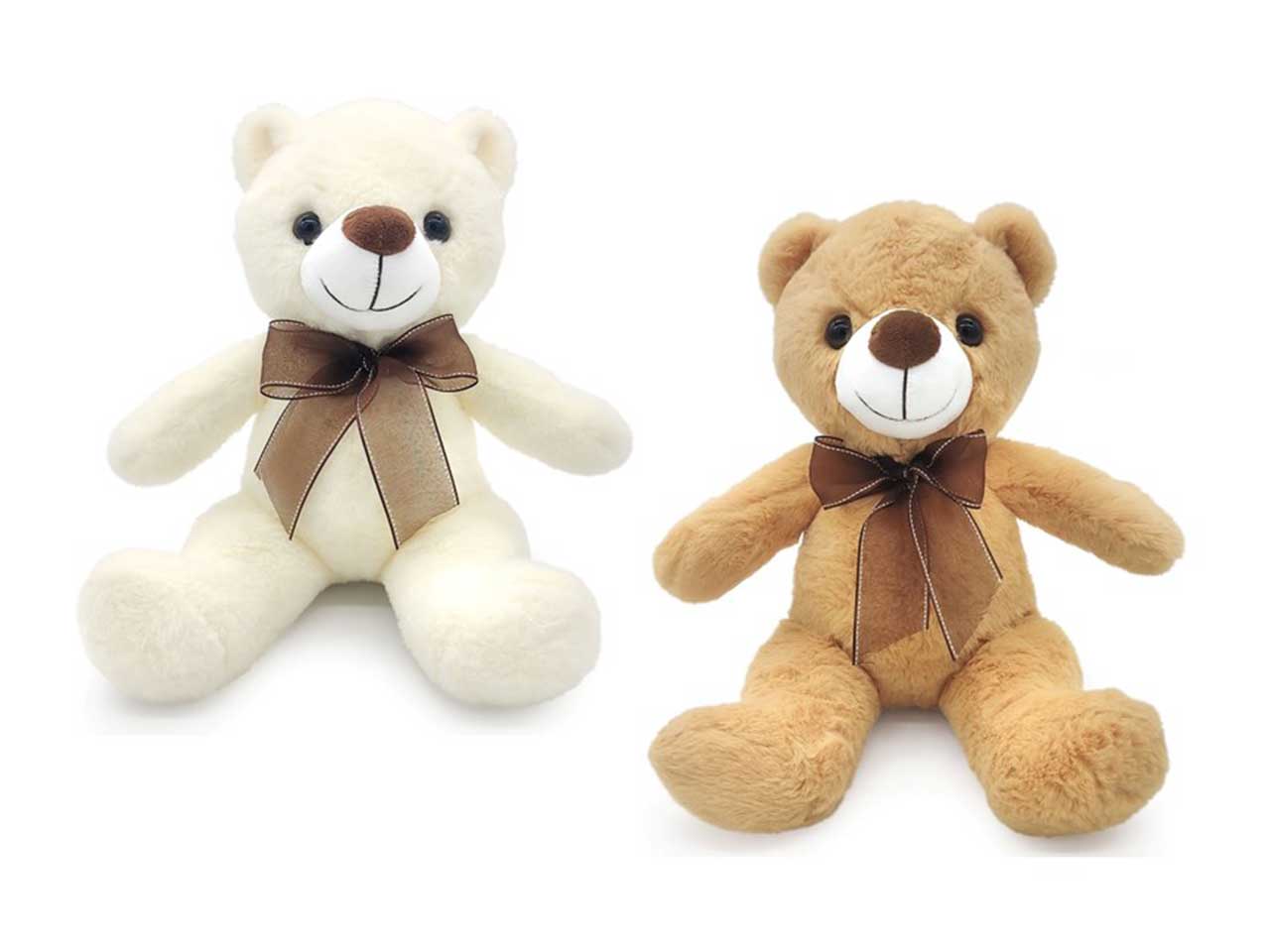 Peluche orsetto seduto h.30cm - disponibile in 2 colori