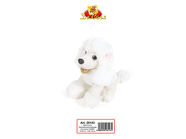 Peluche morbidelli barboncino candy h.20cm
