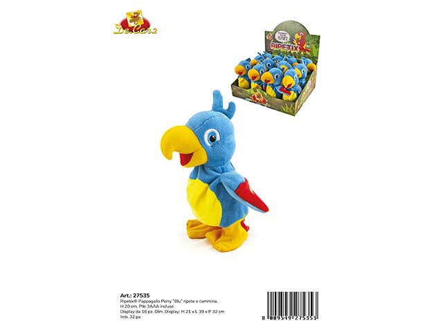 Ripetix pappagallo blu 20cm 27535