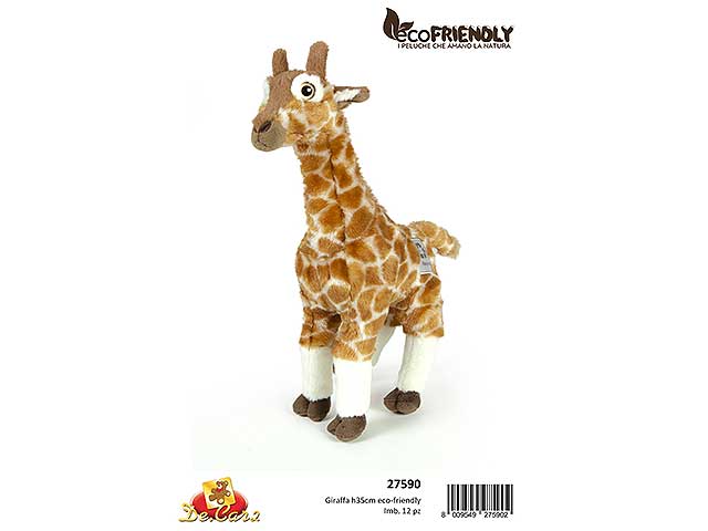 Peluche giraffa h.35cm linea eco friendly