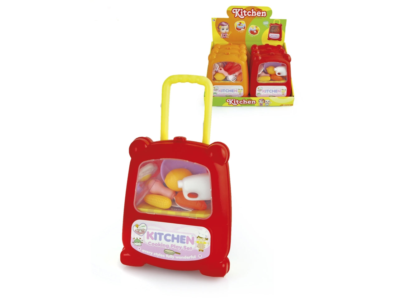 Trolley 18xh.20cm con accessori cucina 38x24xh21cm
