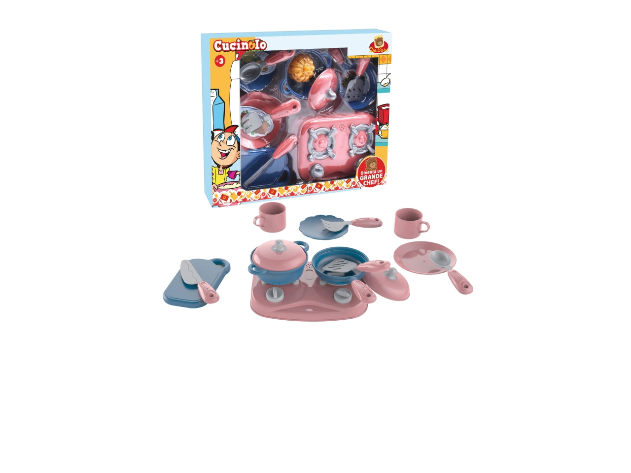 Set cucina con accessori h.30x37cm