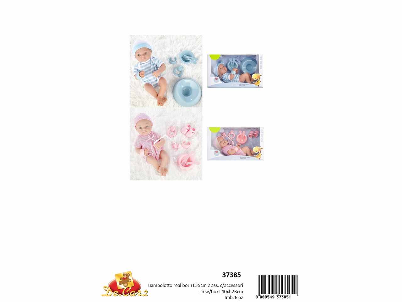 Bambolotto real born 35cm 37385
