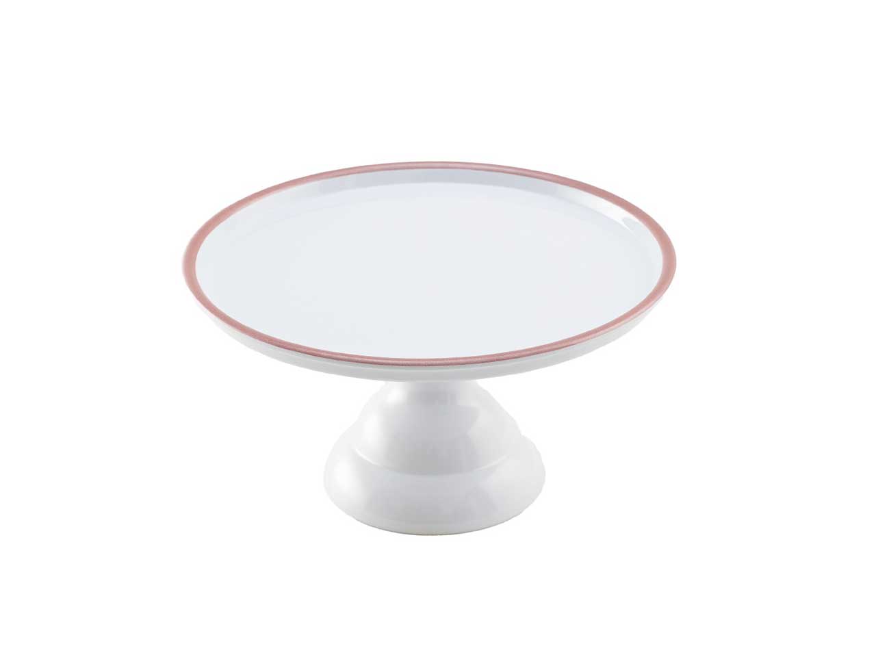 Alzata melamina bianca/rose gold 12xh.12cm 25156