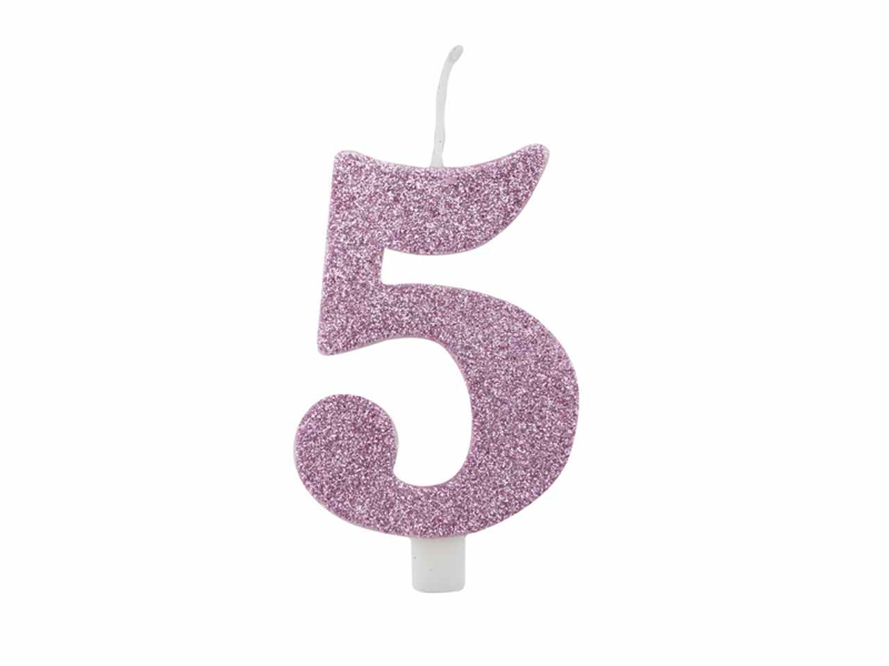 Candelina n 5 malva 9,5cm 50475