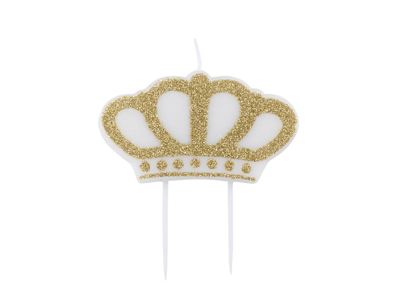 Candela corona oro 8x4,5cm 51898