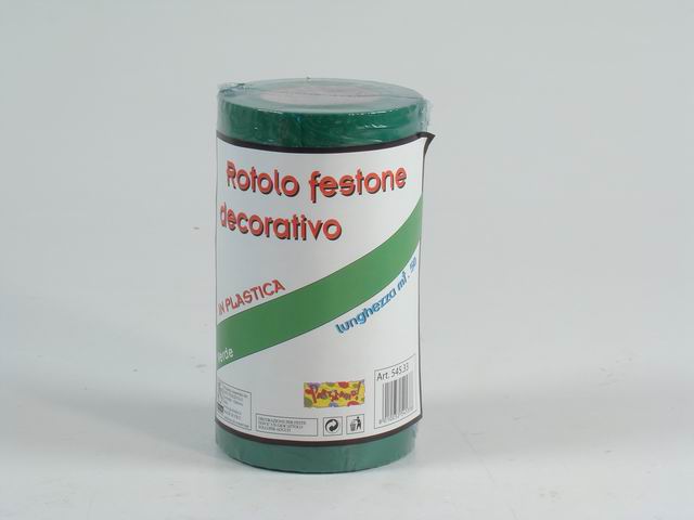 Rotolo fest.deco.pvc verde 54533
