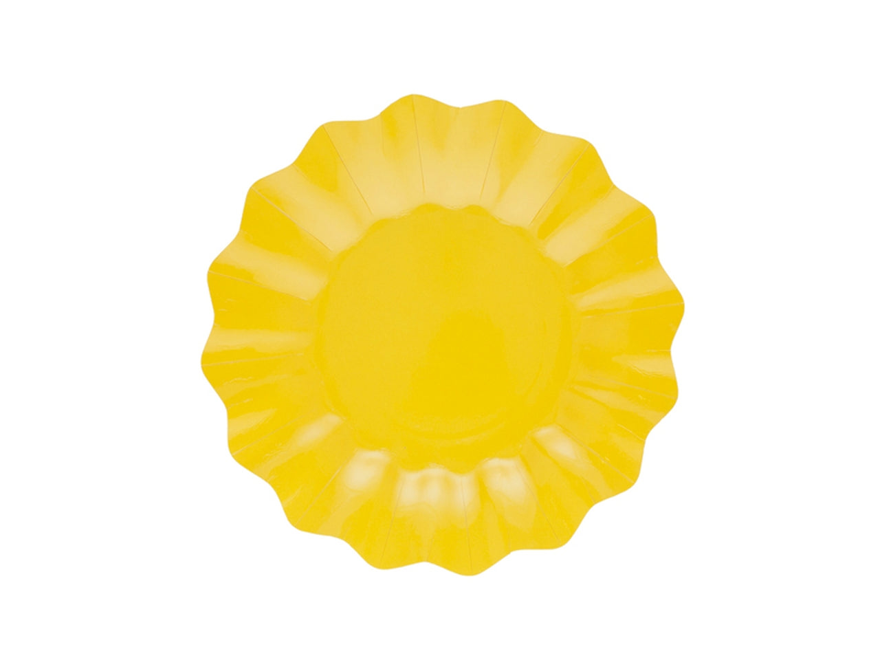 Piatti new shape 21cm giallo - la confezione contiene 8 piatti