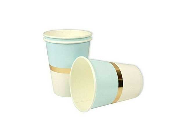 Bicchiere chic azzurro 250cc 8 pezzi63858
