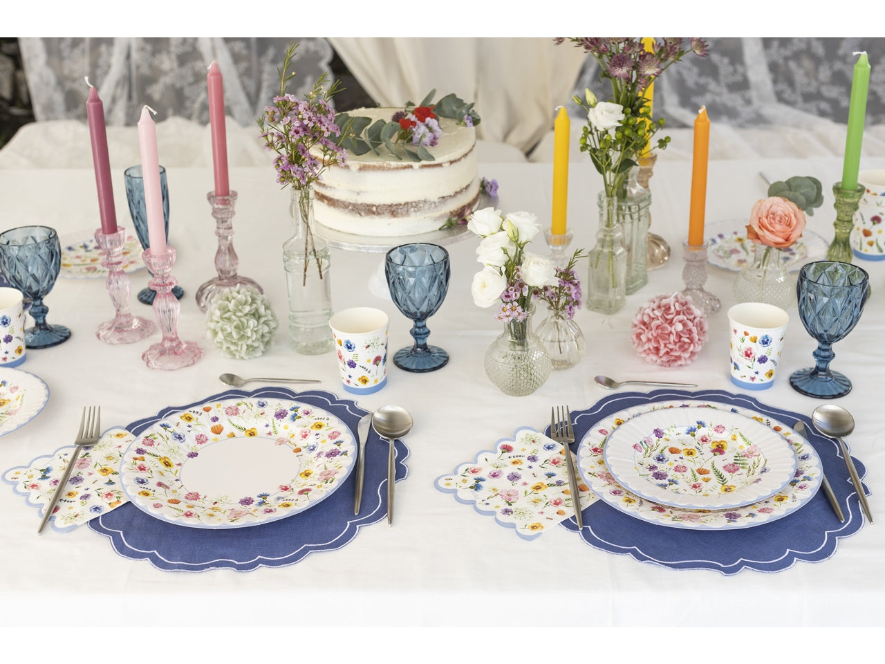 Piatti decoro botanical 27cm - la confezione contiene 8 piatti