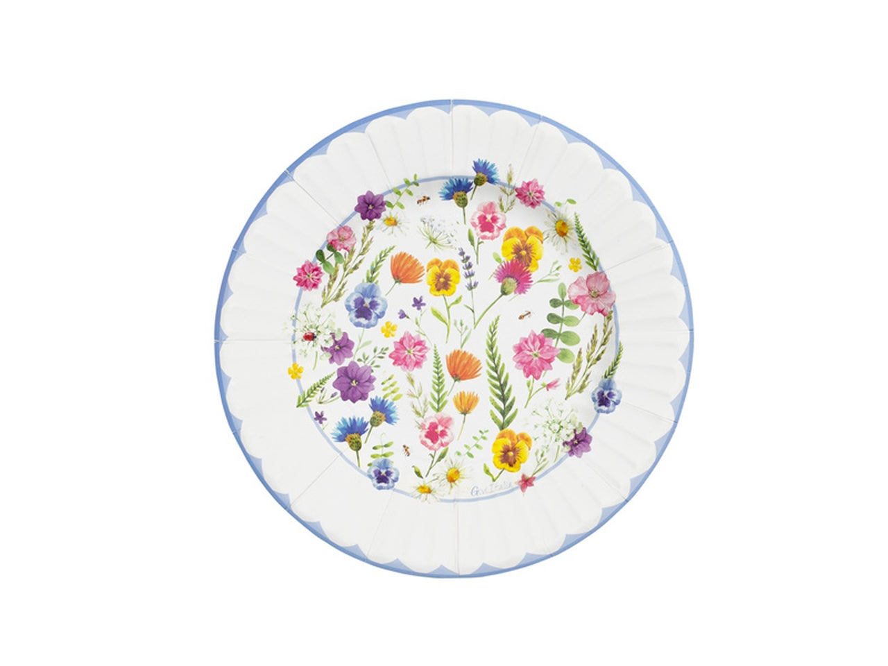 Piatti 21cm decoro botanical - la confezione contiene 8 piatti