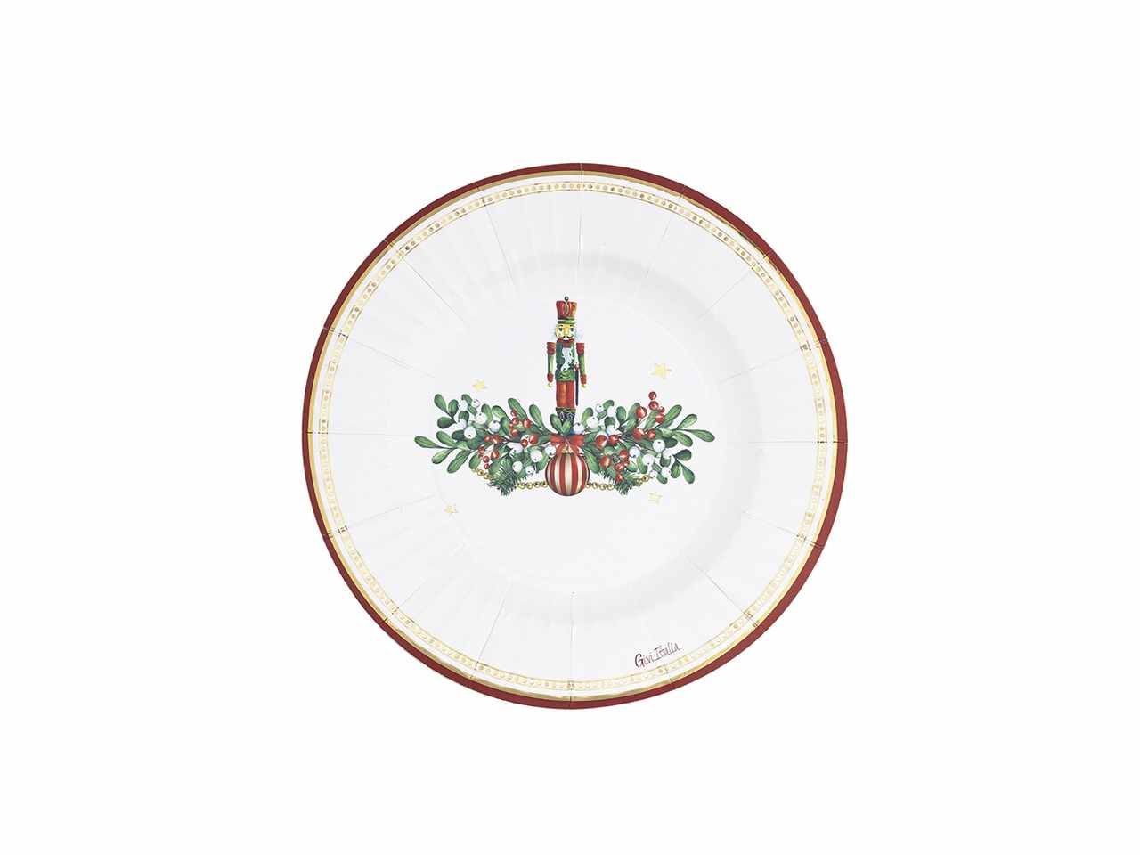 Piatti round shape cm21 lo schiaccianoci 8 pezzi