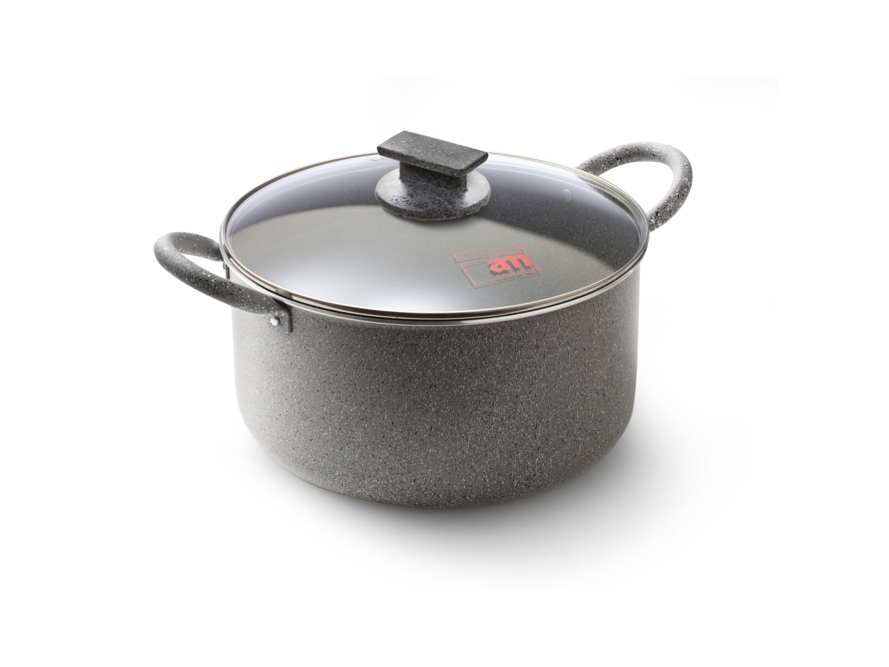 Accedemia mugnano casseruola cilindrica 40cm con 2 manici e coperchio linea tutti insieme stone