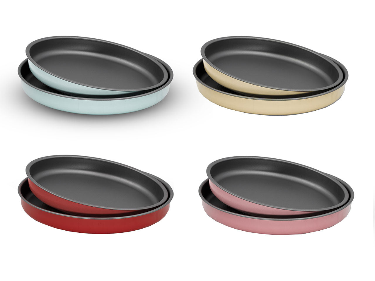 Accademia mugnano bis di tortiere per pizza linea colors 32/36cm