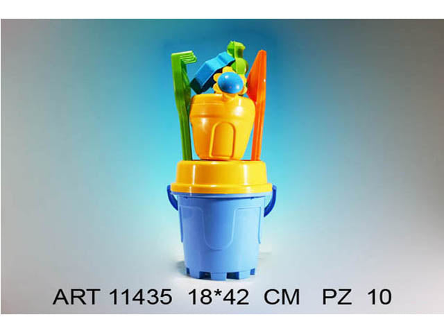 Set giochi da spiaggia con castello
