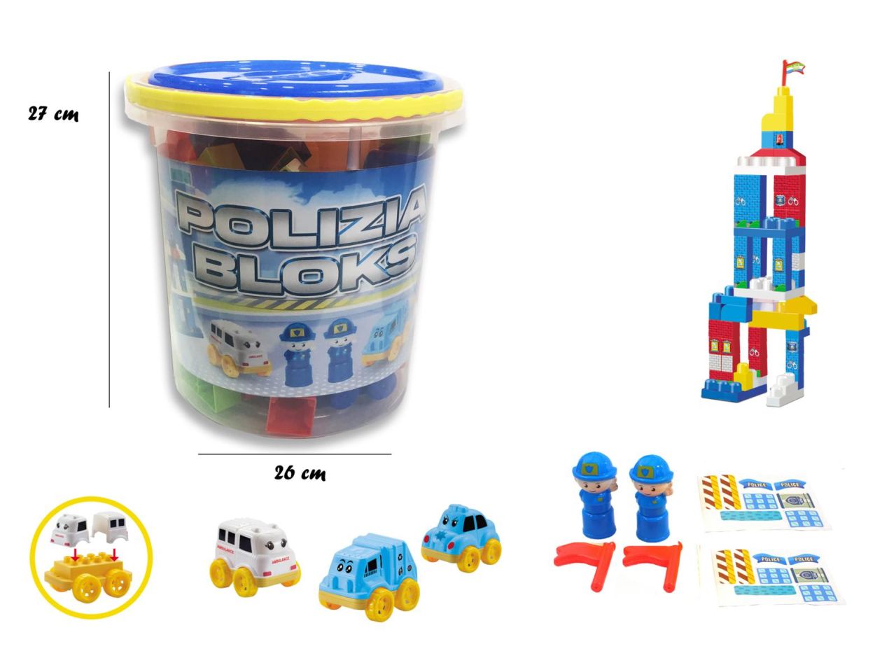 Set costruzioni polizia
