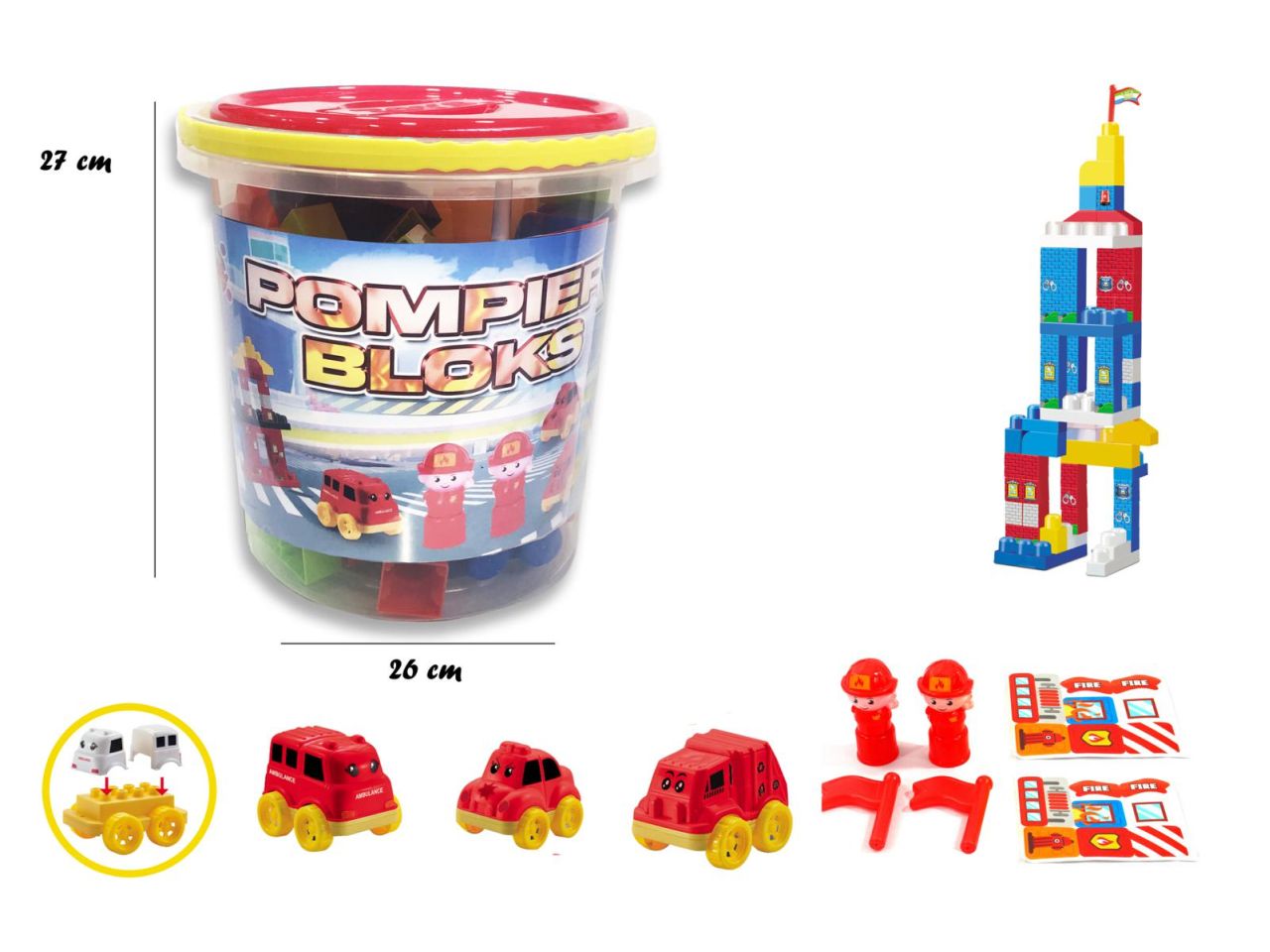 Set costruzioni pompieri