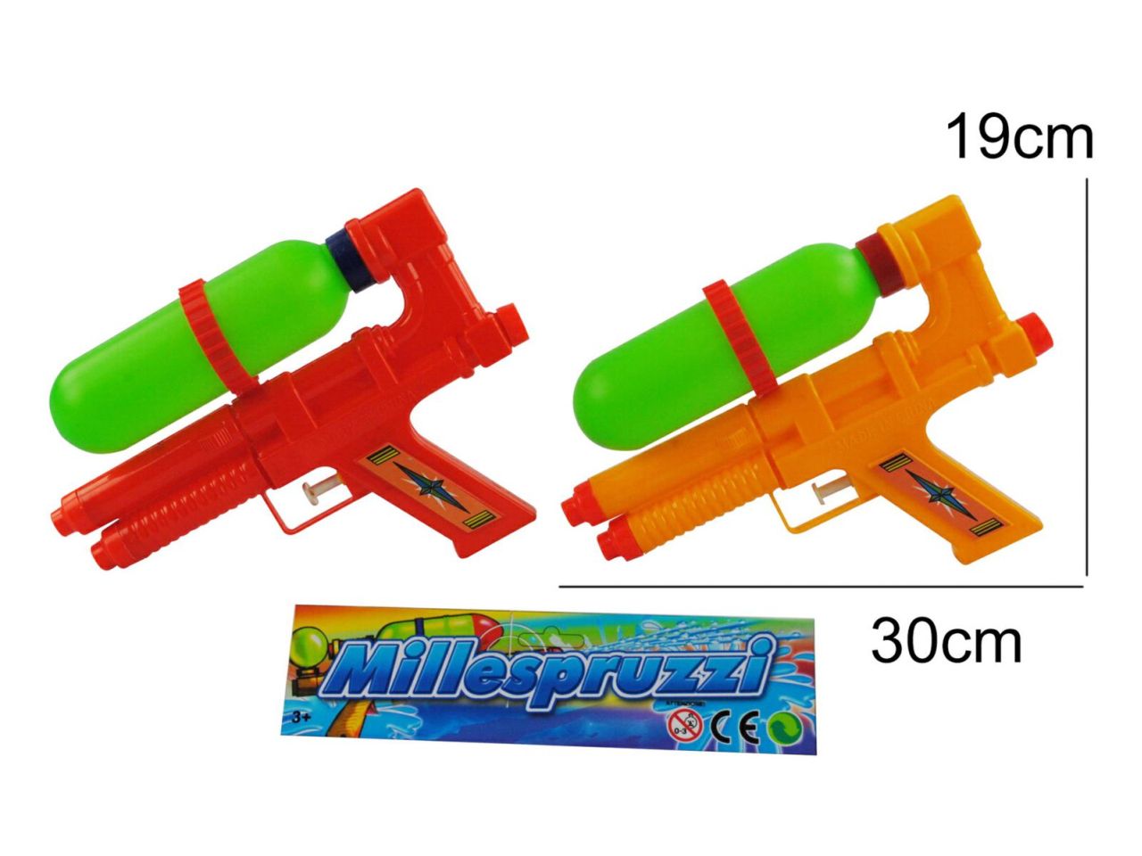 Pistola acqua 1 serbatoio 2 spruzzi