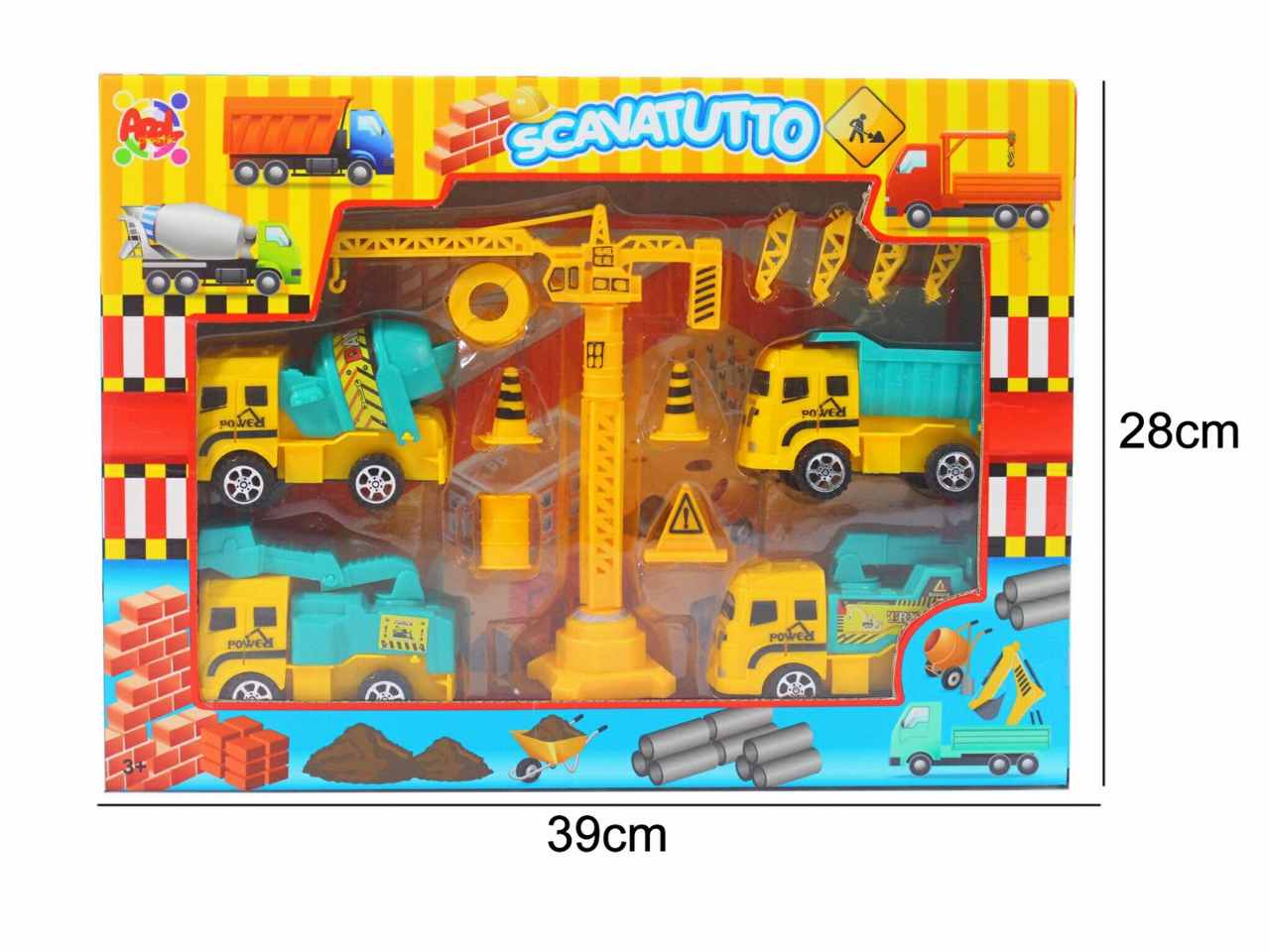 Set gru con 4 automezzi