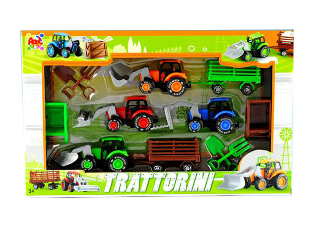 Trattori 4 pezzi con accessori