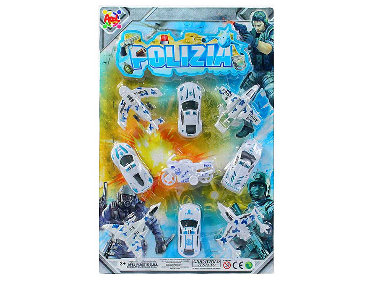 Automezzo polizia 9 pezzi 39073