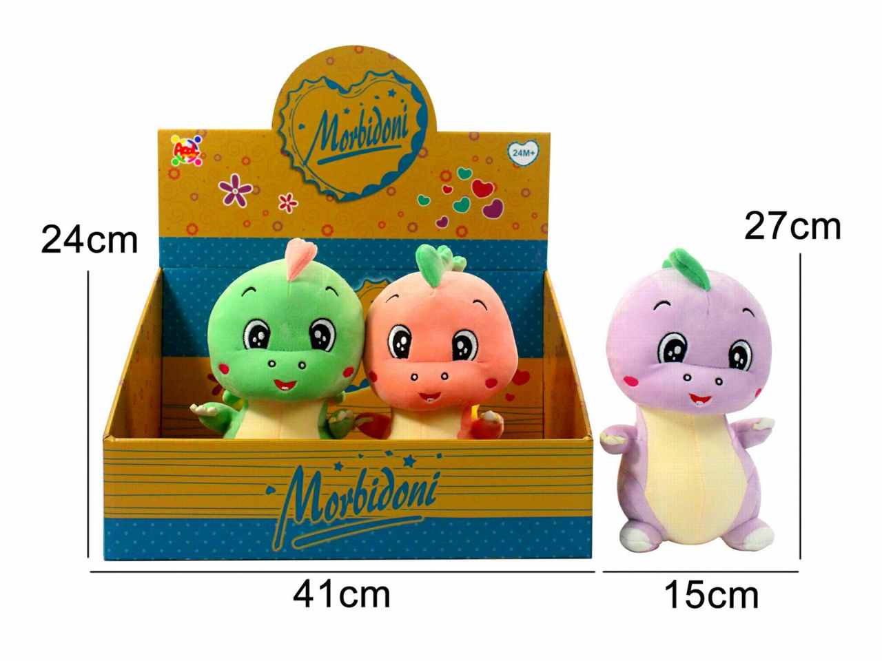 Animali dragon peluche 25cm 39397
