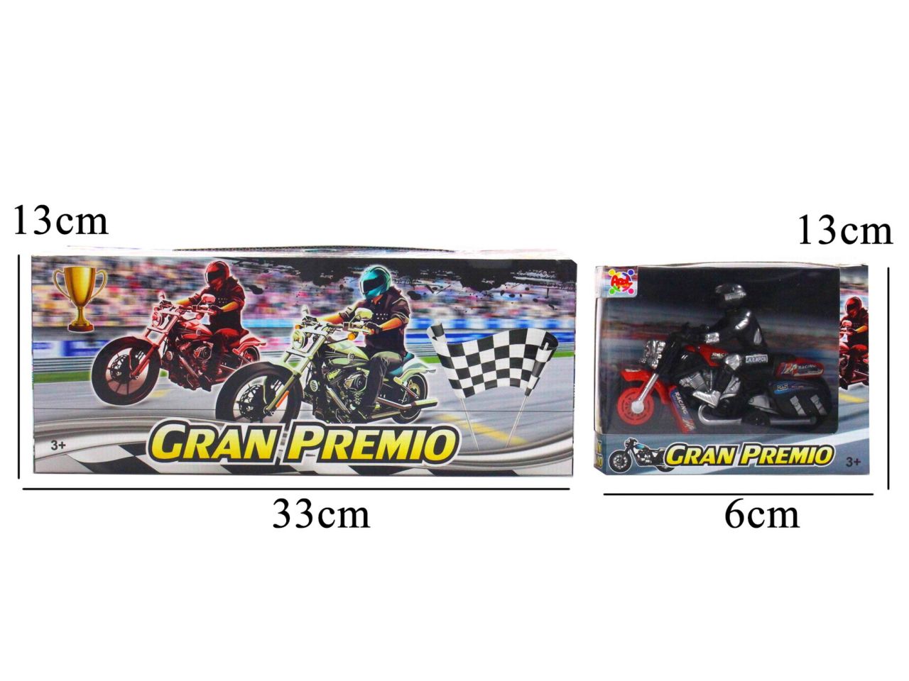 Moto gran premio in 3 colori assortiti