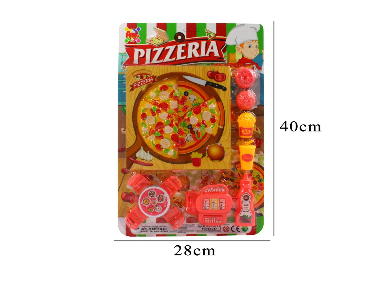 Set pizza in 2 colori assortiti