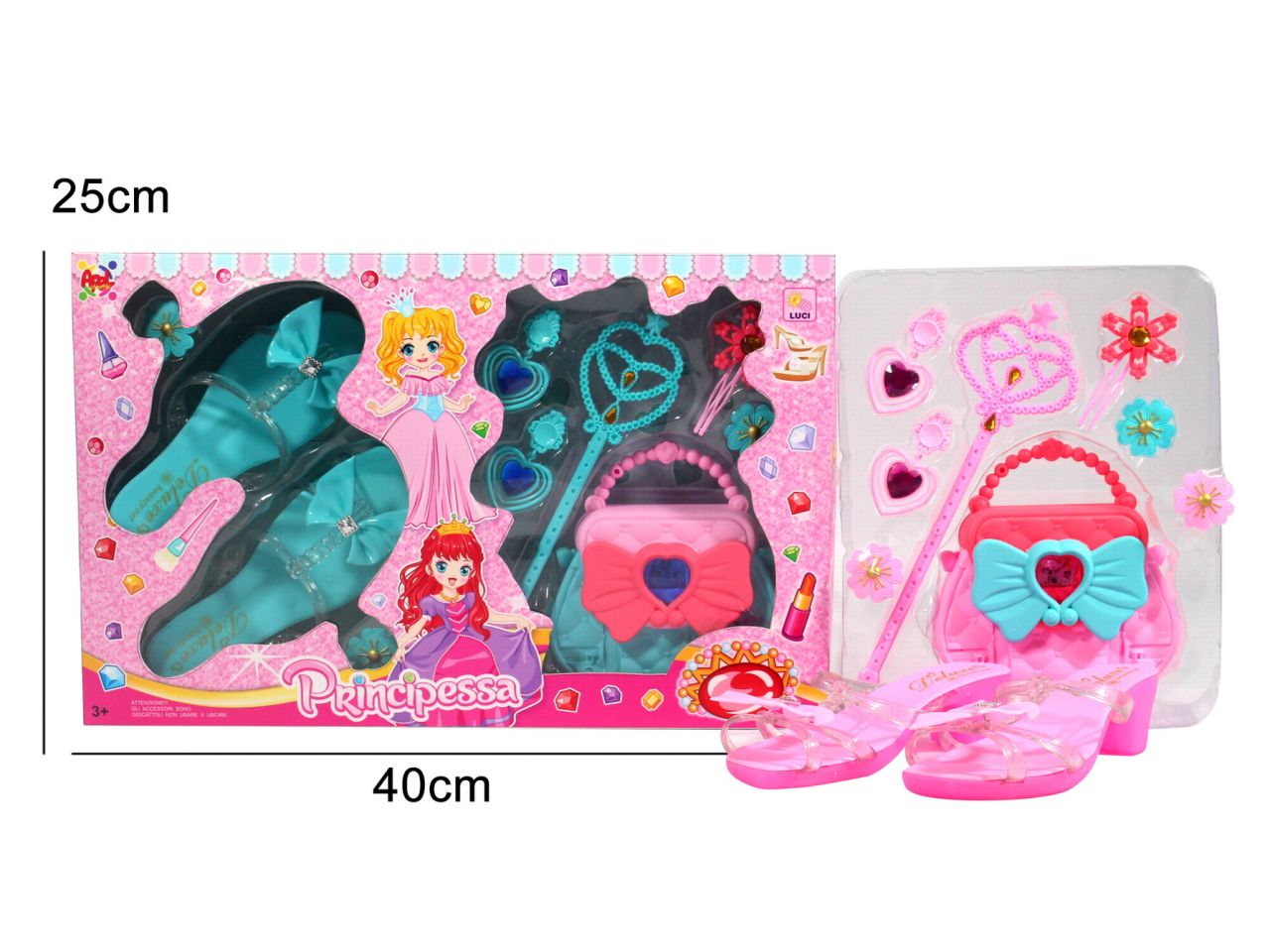 Set principessa con borsa