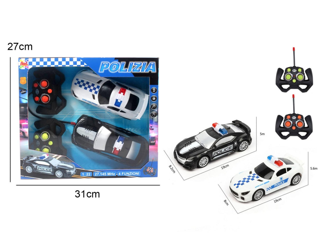 Auto polizia radiocomando