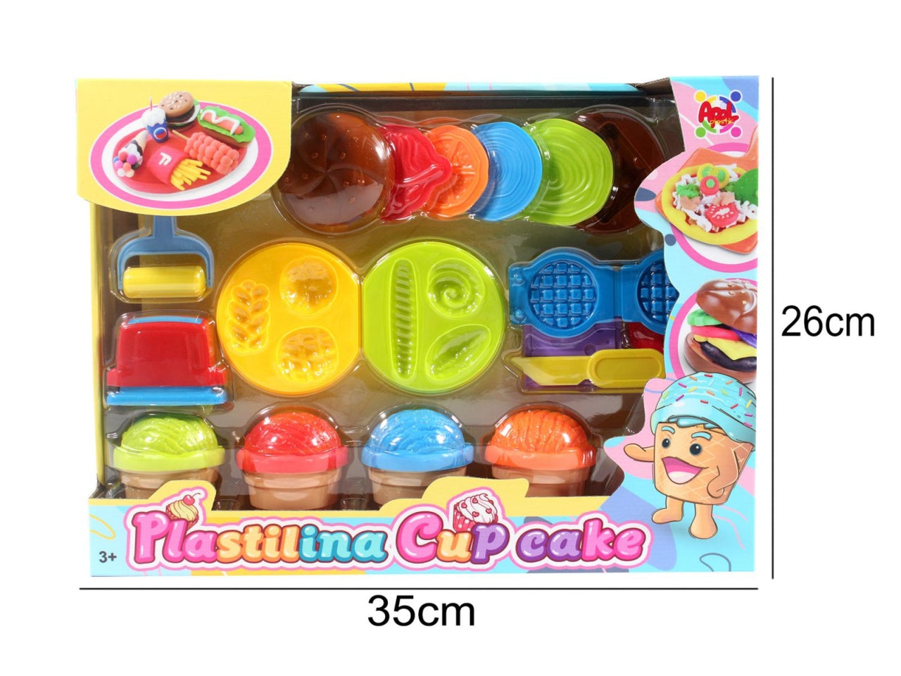 Set plastilina cup cake