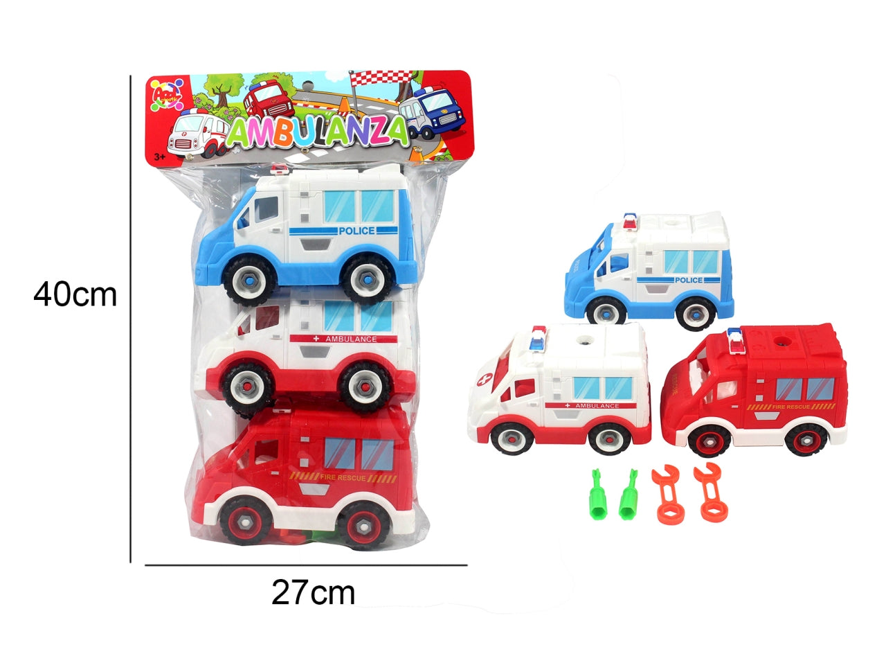 Autoambulanze - blister da 3 ambulanze