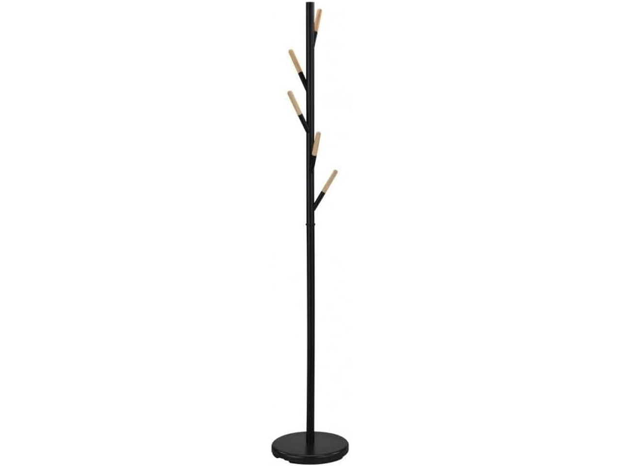 Appendiabiti tree misura 30x30x173cm colore naturale e nero