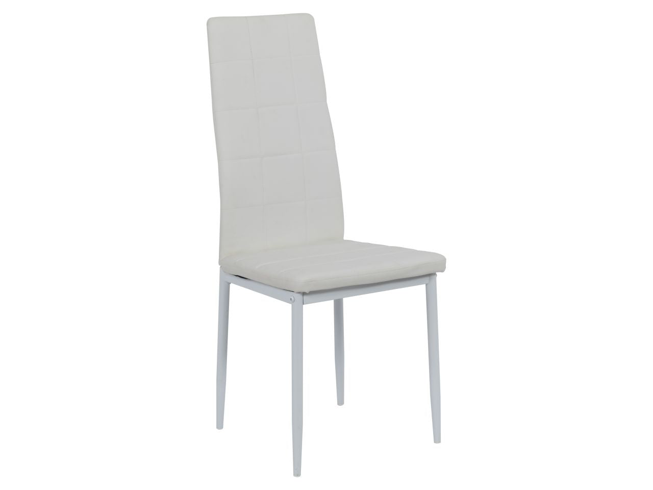 Sedia fiona bianca in pvc 46,5x41x98,5cm