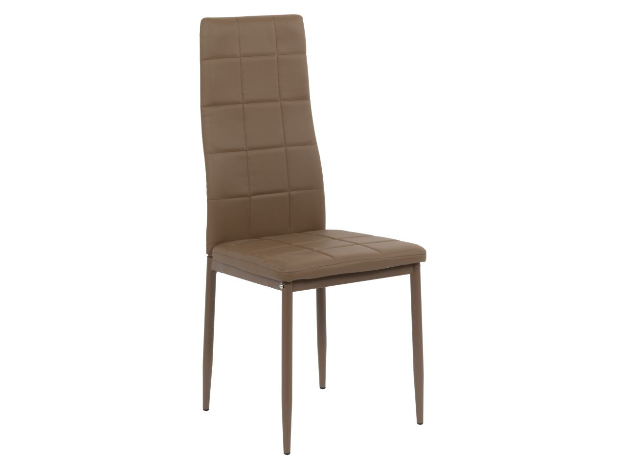 Sedia fiona tortora in pvc 46,5x41x98,5cm
