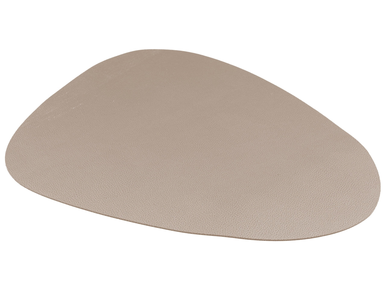 Tovaglietta rettangolare in pvc tortora effetto simil pelle stile moderno 44x37 cm - Casa Collection