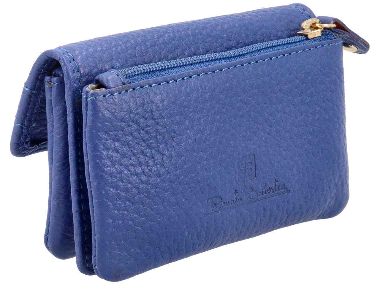 Renato balestra portachiave da donna in pelle blu