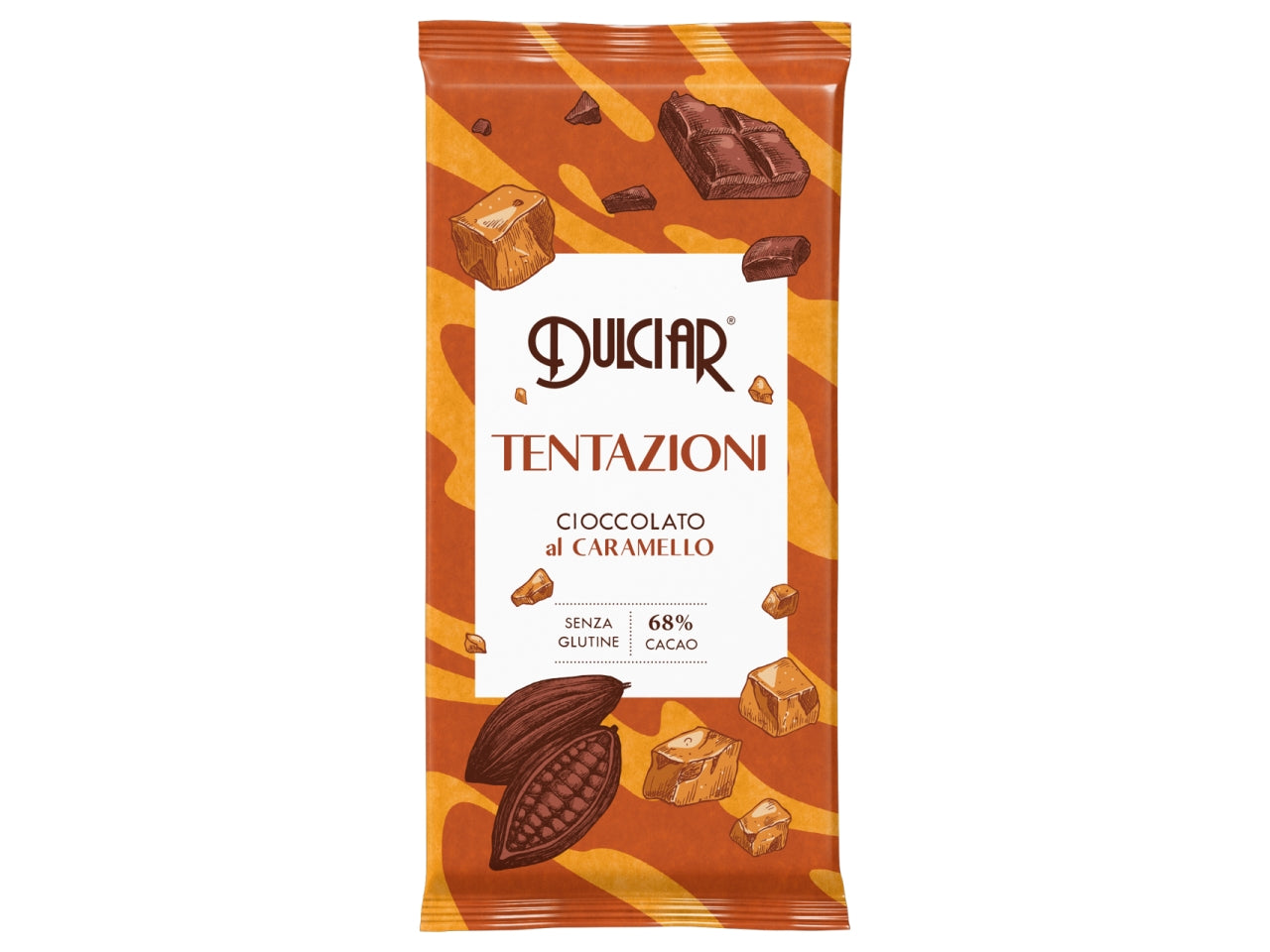 Tavoletta tentazioni cioccolato caramello 80g