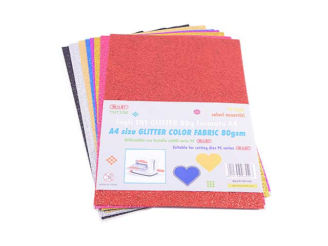 Foglio tnt glitter a4 10 pezzi tnt10g