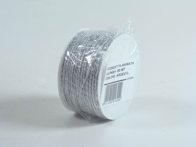 Cordetta lurex 50mt arg.000255405040