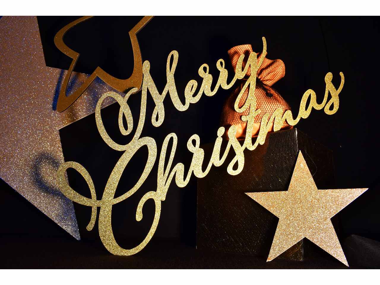 Scritta legno merry xmas oro 0008827904800139 $
