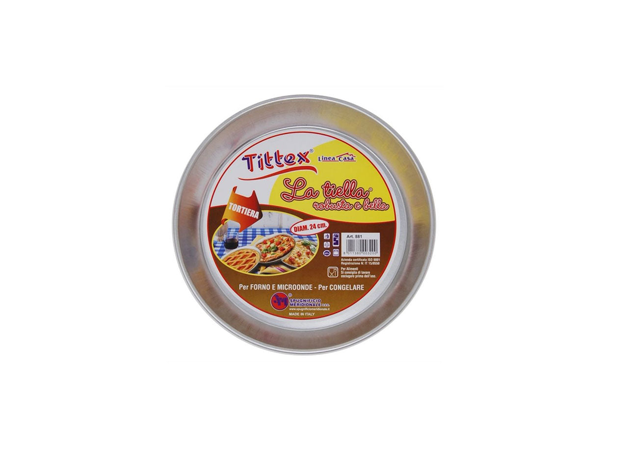 Tortiera alluminio 24cm 881