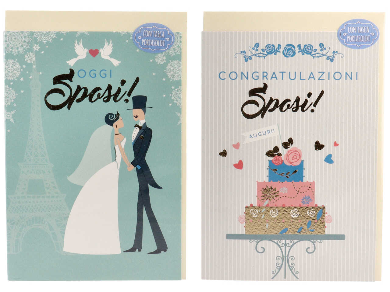Biglietto augurale per matrimonio