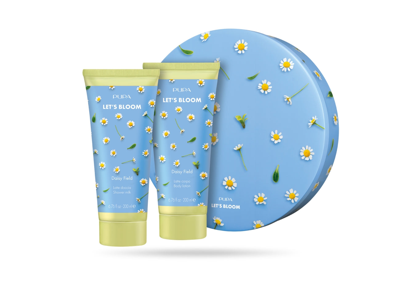 Pupa let s bloom kit 1 con latte doccia 200ml e latte corpo 200ml fragranza daisy field