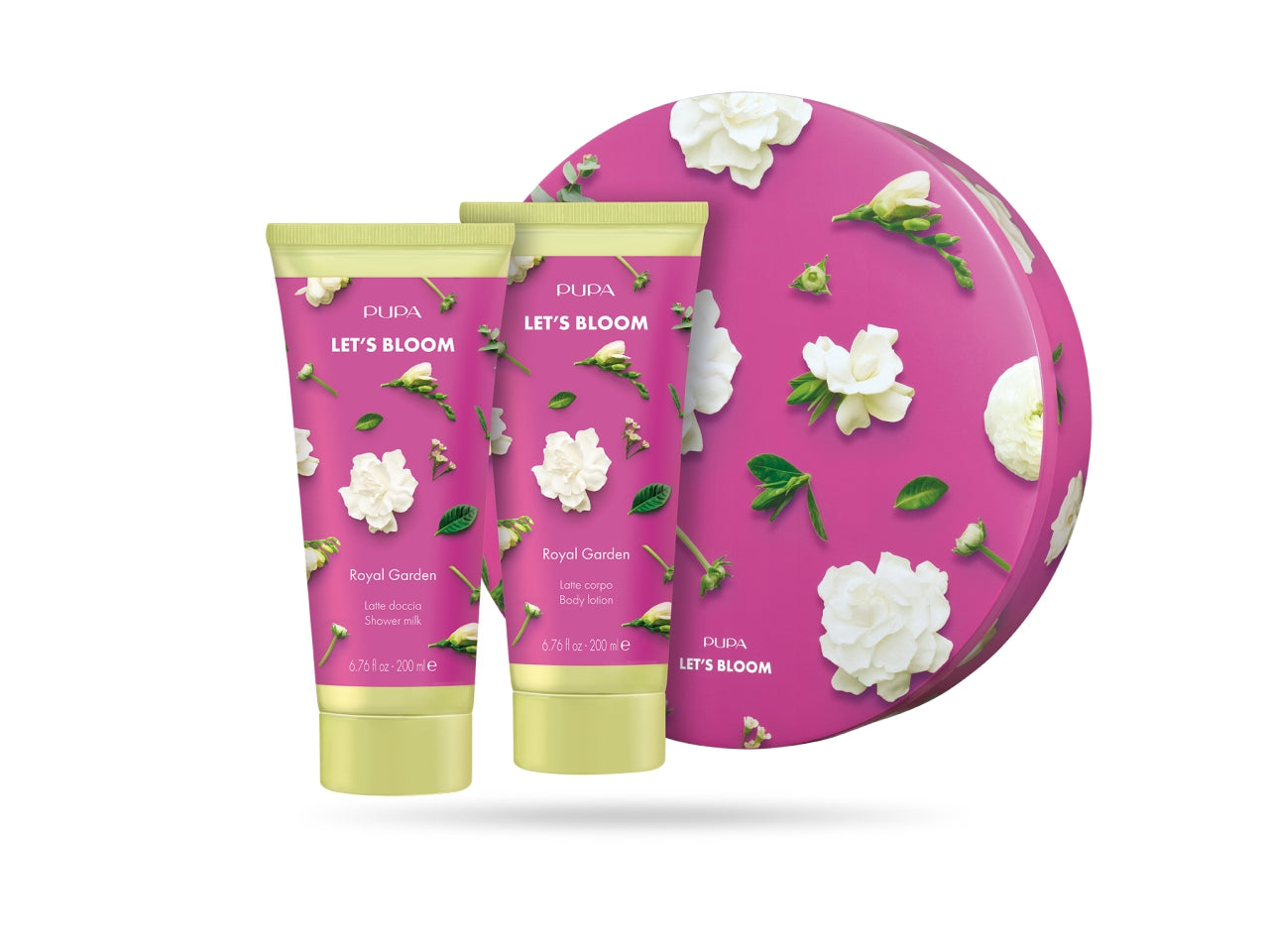 Pupa let s bloom kit 1 con latte doccia 200ml e latte corpo 200ml fragranza royal garden
