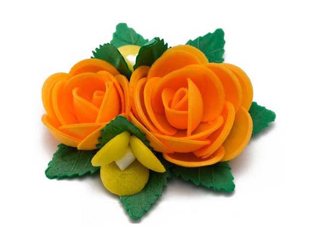 Bouquet di cialda 1 pezzi arancio