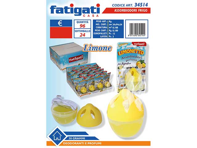 Assorbiodori frigo limone 34514