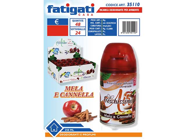 Ricarica deo ambiente 250ml mela 35110