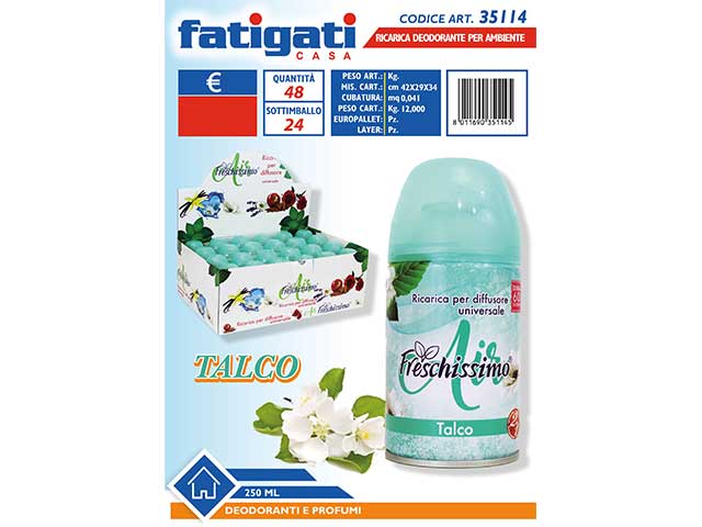 Ricarica deo ambiente 250ml talco 32114