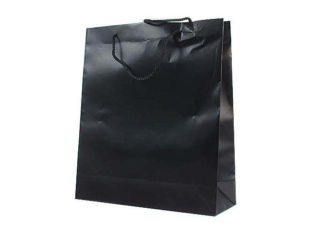 Busta shopper nera 36x41+12 uy510hrr